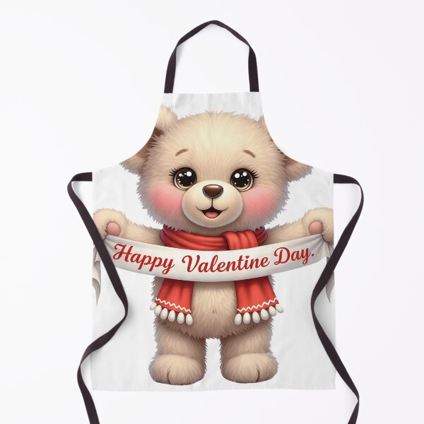 Item preview, Valentine Bear with Red Scarf – Fluffy Teddy Bear Illustration for Love Gifts, Romantic Stickers & Valentine Decor designed and sold by Ellen'Studio.