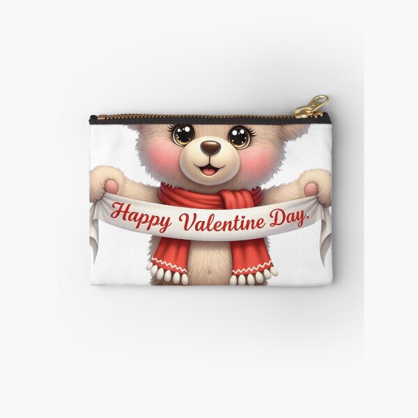 Item preview, Valentine Bear with Red Scarf – Fluffy Teddy Bear Illustration for Love Gifts, Romantic Stickers & Valentine Decor designed and sold by Ellen'Studio.