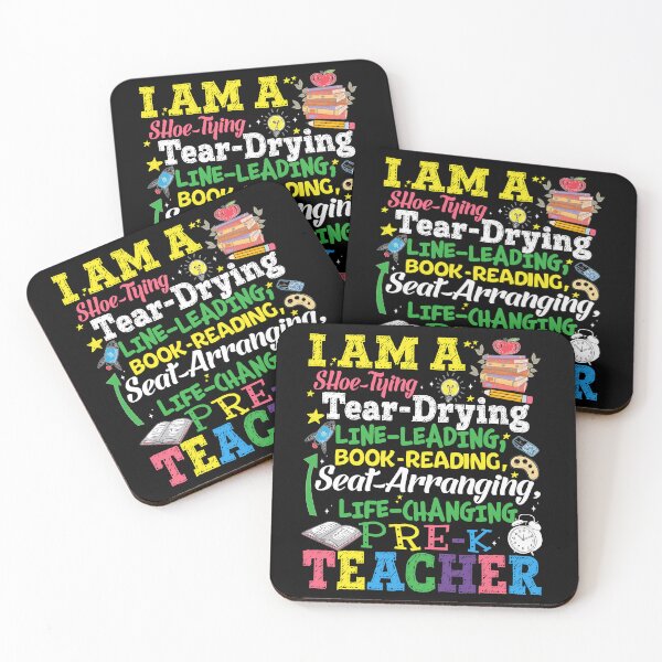 Item preview, Cute Life-Changing Pre-K Teacher Shoe-Tying Tear-Drying Design designed and sold by Nocturnal-Vines.