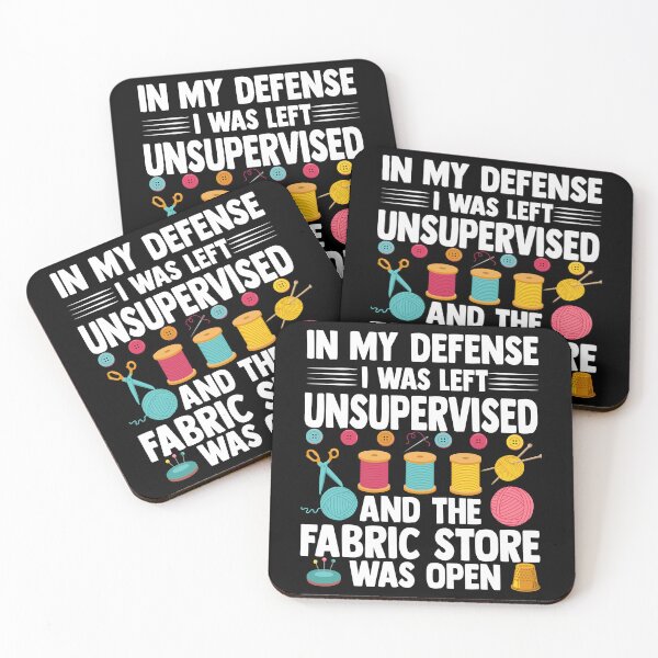Item preview, Hilarious Quilting Unsupervised Fabric Store Sewing Hobby Design designed and sold by Nocturnal-Vines.