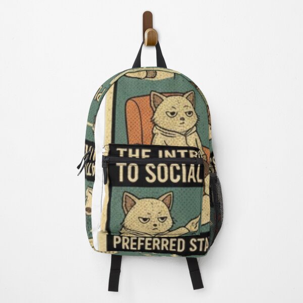 Item preview, Introvert's Guide to Social Interaction: Funny Cat Bookworm Vintage Chart T-Shirt Gift designed and sold by MonaRose_Art.