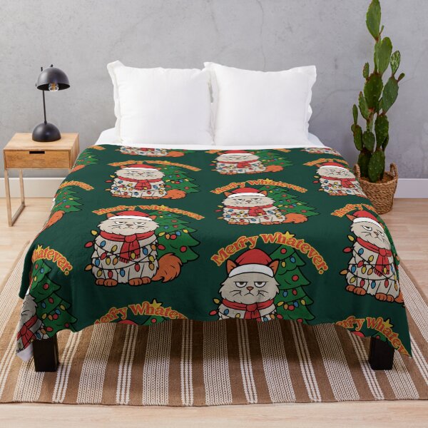 Item preview, Merry Whatever Funny Christmas Cat - Sarcastic Holiday designed and sold by kaszczyszko.