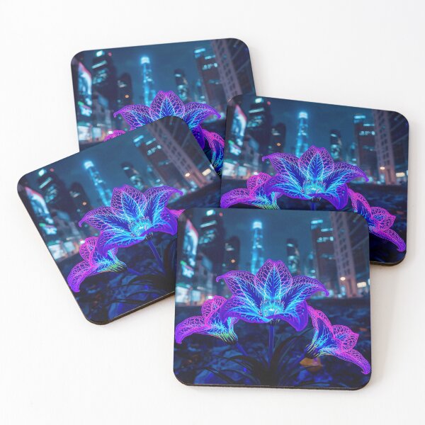 Item preview, Plazma - Futuristic Neon Flora designed and sold by Then & Now Flora.