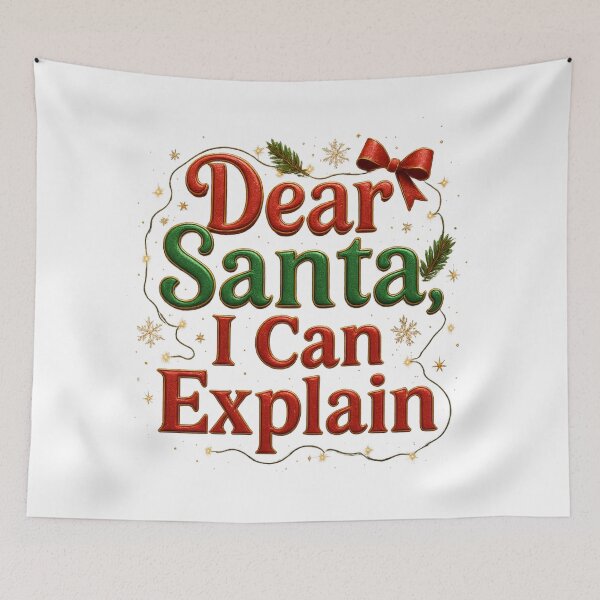 Item preview, Dear Santa, I Can Explain  designed and sold by Kala Design.