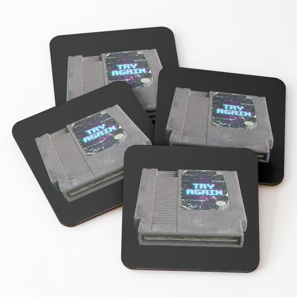 Item preview, Retro Game Cartridge Glitch - Try Again 90s Aesthetic designed and sold by Finik-store.