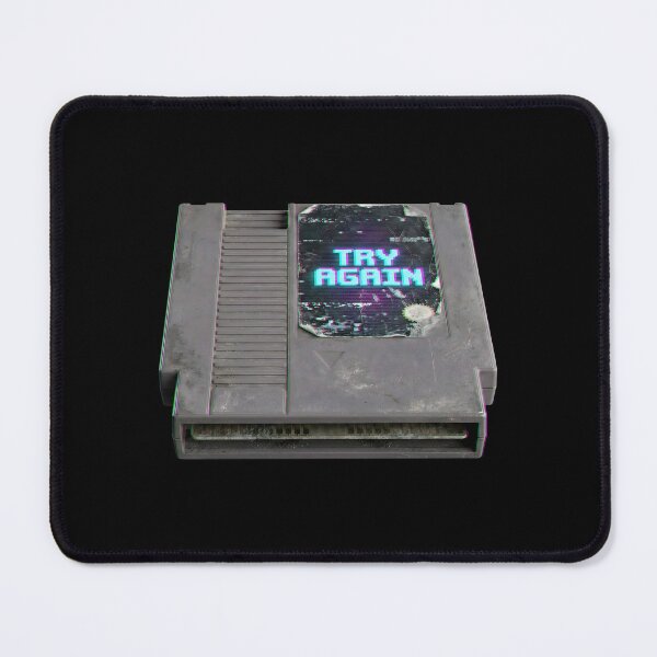 Item preview, Retro Game Cartridge Glitch - Try Again 90s Aesthetic designed and sold by Finik-store.
