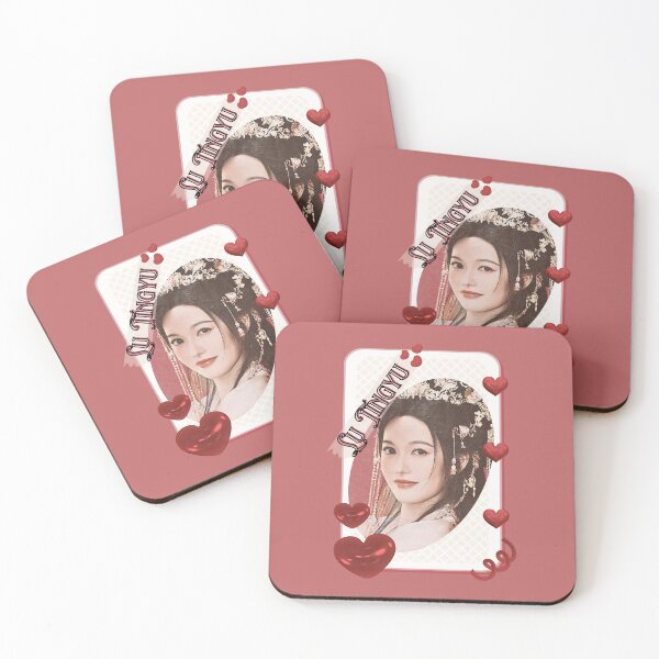 Item preview, Lu Tingyu (陆婷雨) Portrait Chinese Actress Art Chinese Celebrity Illustration portrait illustration Red Aesthetic Collage Design designed and sold by AJUNICE STUDIO.