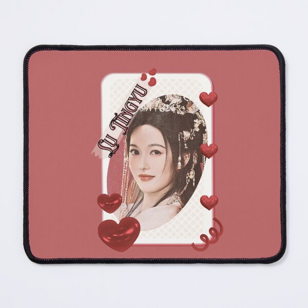 Item preview, Lu Tingyu (陆婷雨) Portrait Chinese Actress Art Chinese Celebrity Illustration portrait illustration Red Aesthetic Collage Design designed and sold by AJUNICE STUDIO.