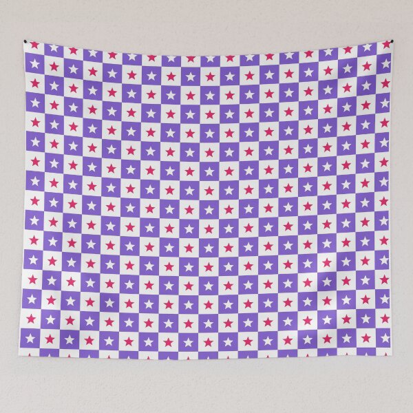Item preview, Elegant Purple Modern Checkerboard Abstract Geometric Shape Pattern designed and sold by RoyalStarsPatts.