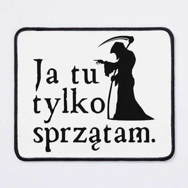 Item preview, Ja Tu Tylko Sprzątam Funny Polish Quote designed and sold by Anniko Art Studio.
