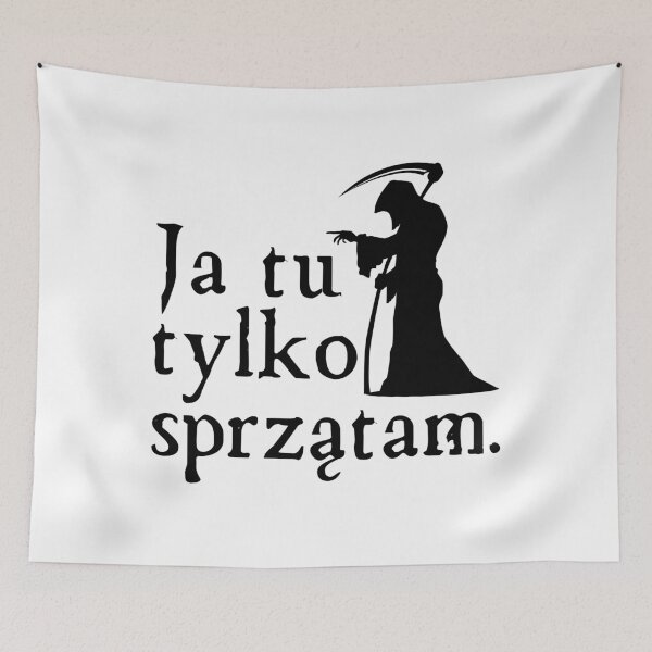 Item preview,  Ja Tu Tylko Sprzątam  Funny Polish Quote designed and sold by Anniko Art Studio.