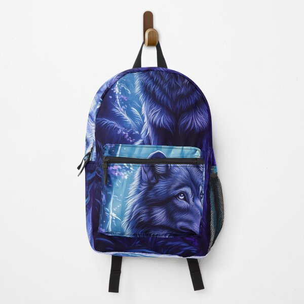 Item preview, Geri and Freki Wolves in a Blue Forest designed and sold by PetsArt.