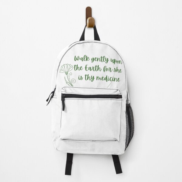 Item preview, Walk Gently Upon the Earth - Nature Quote Floral Line Art tee designed and sold by HarmonyFarm.