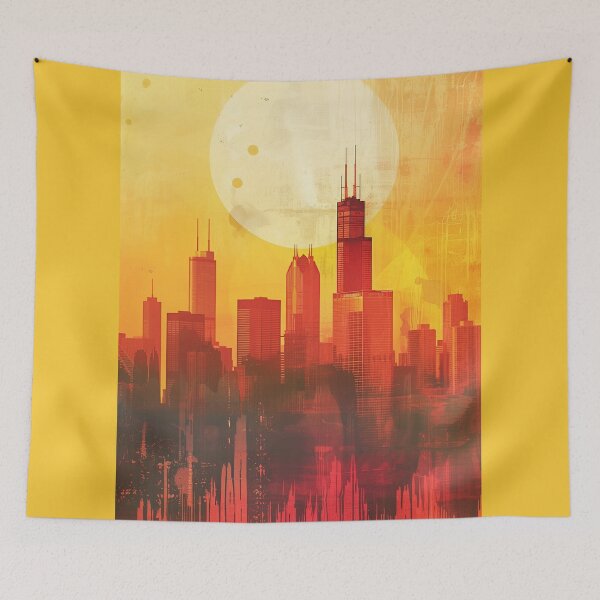 Item preview, Chicago in Summer Heat designed and sold by ArgentoArt.