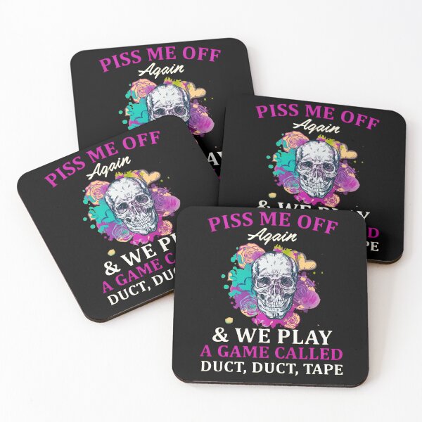Item preview, Piss Me Off Duct Tape Skull designed and sold by MOFAPPAREL.