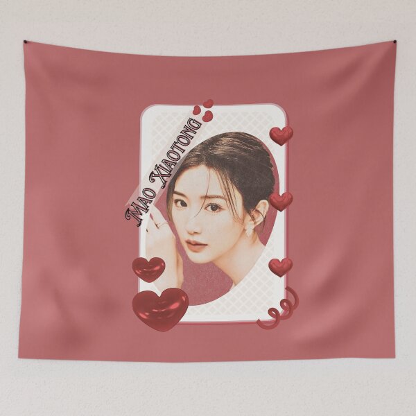 Item preview, Mao Xiaotong (毛晓彤) Portrait Chinese Actress Art Chinese Celebrity Illustration portrait illustration Red Aesthetic Collage Design designed and sold by AJUNICE STUDIO.