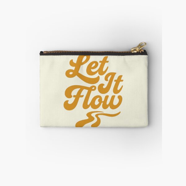 Item preview, Let It Flow Retro Relax Cursive Typography Design designed and sold by H2Vibes.