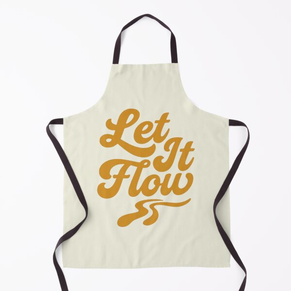 Item preview, Let It Flow Retro Relax Cursive Typography Design designed and sold by H2Vibes.