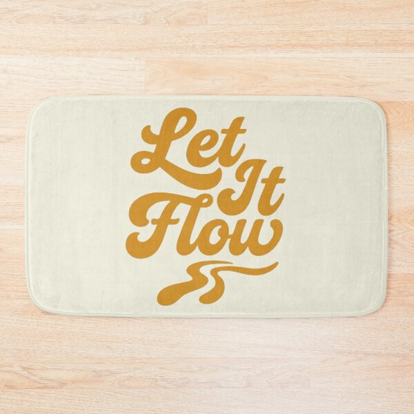 Item preview, Let It Flow Retro Relax Cursive Typography Design designed and sold by H2Vibes.