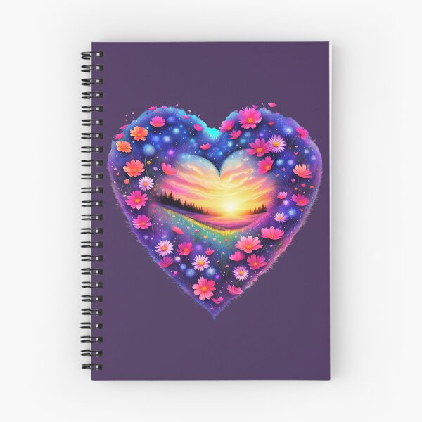 Item preview, Summer Flower Heart Full of Sunset designed and sold by ByNicoleSara.