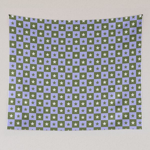 Item preview, Vintage Check Pattern with Stylish Checkerboard Purple Abstract Geometric Shape Pattern designed and sold by RoyalStarsPatts.