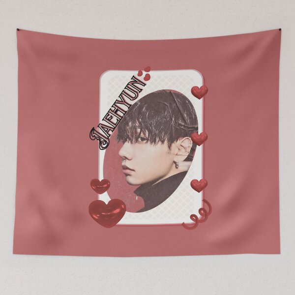Item preview, BoyNextDoor Jaehyun Kpop Boy group digital art korean pop art Red Aesthetic Collage Design designed and sold by AJUNICE STUDIO.