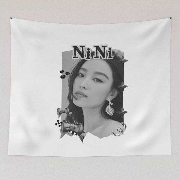 Item preview, Ni Ni (倪妮) Chinese Actress Art Chinese Celebrity Illustration Black and White Collage Digital Art Portrait designed and sold by AJUNICE STUDIO.