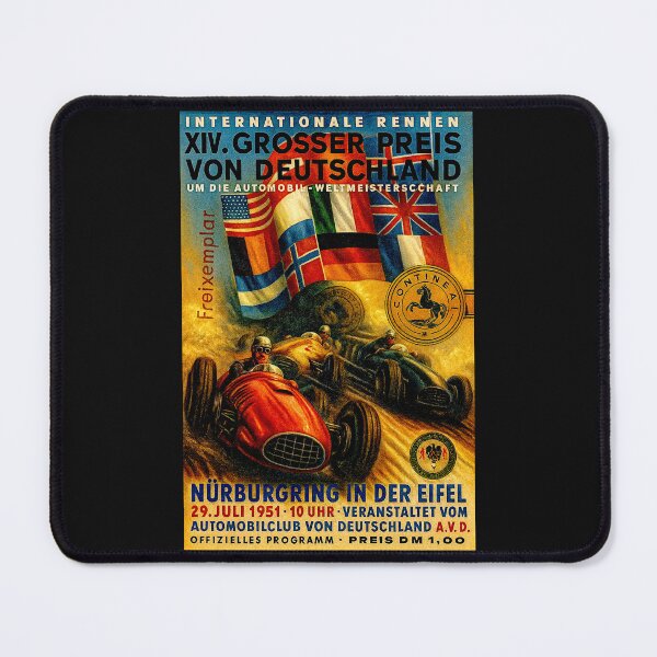 Item preview, Nurburgring 1951 little variation vintage poster designed and sold by Helios Be. Lavsh.