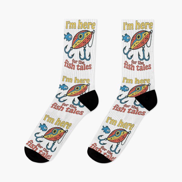 Item preview, I’m Here for the Fish Tales designed and sold by SnappyPNG.