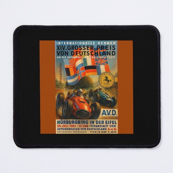 Item preview, Nürburgring Vintage Poster variation  1951 #1 designed and sold by Helios Be. Lavsh.