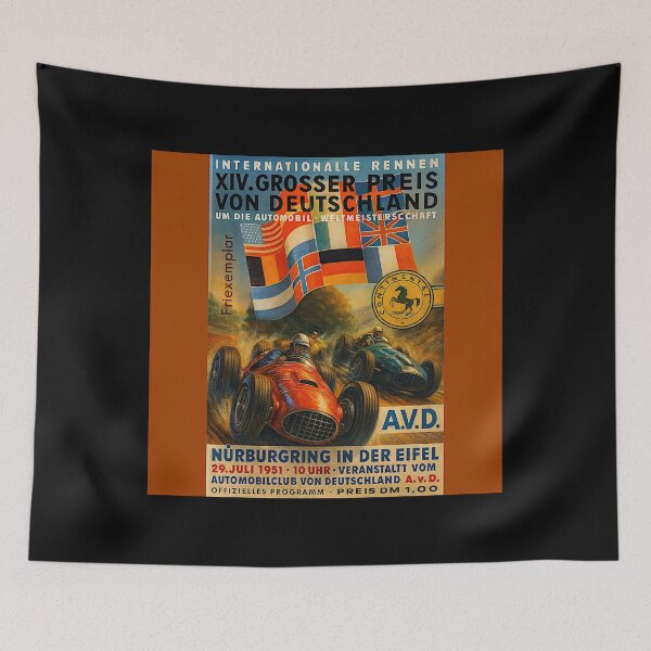 Item preview, Nürburgring Vintage Poster variation  1951 #1 designed and sold by Helios Be. Lavsh.