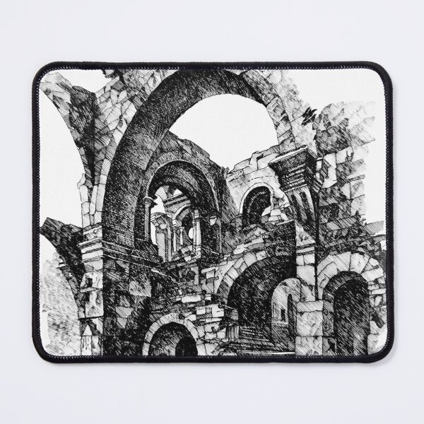 Item preview, The gate that forgot the sky, ink on paper, A3, 2025 designed and sold by oanaunciuleanu.