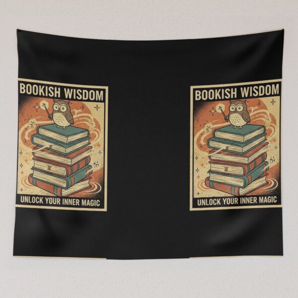 Item preview, Bookish Wisdom: Retro Owl on Stack of Books T-Shirt & Unlock Your Inner Magic Gift designed and sold by MonaRose_Art.