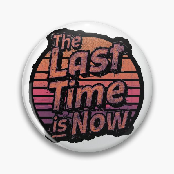 Item preview, The Last Time Is Now Retro Sunset T-Shirt designed and sold by ANOMIC ⭐⭐⭐⭐⭐.