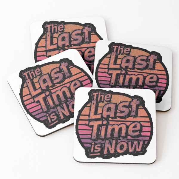Item preview, The Last Time Is Now Retro Sunset T-Shirt designed and sold by ANOMIC ⭐⭐⭐⭐⭐.
