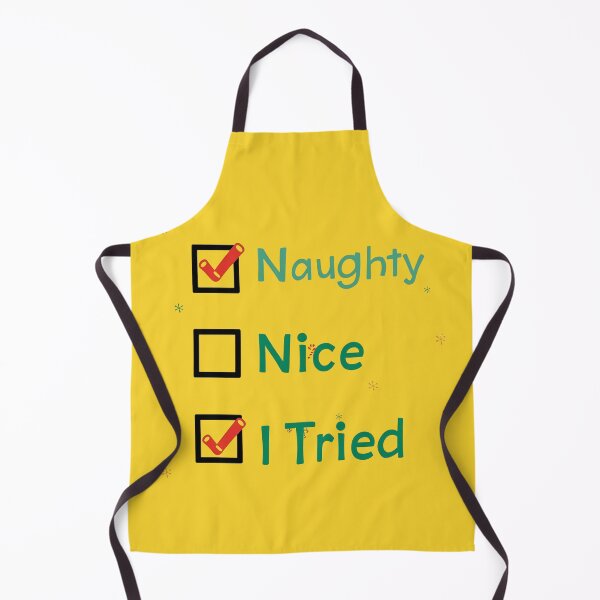 Item preview, Naughty Nice I Tried | Funny Christmas Checkbox Design designed and sold by EchopawCo.