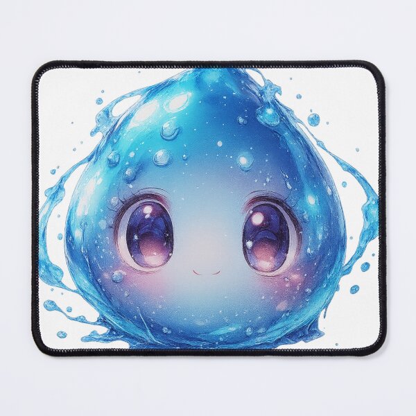 Item preview, Cute Blue Slime – Kawaii Water Spirit Chibi Character designed and sold by AnimeTeesnStuff.