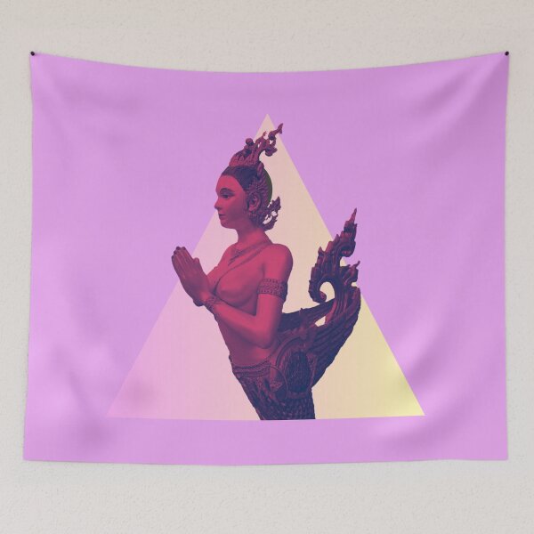 Item preview, Retro Kinnaree Plum to Peach designed and sold by Linklandiya.