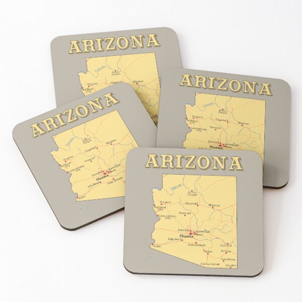 Item preview, Vintage Arizona Map: Grand Canyon State Road Trip & City Guide designed and sold by mashmosh.
