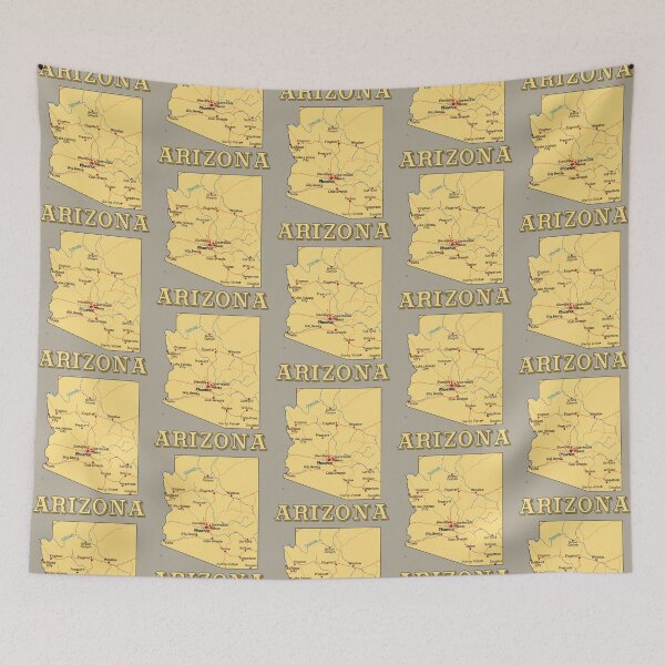 Item preview, Vintage Arizona Map: Grand Canyon State Road Trip & City Guide designed and sold by mashmosh.
