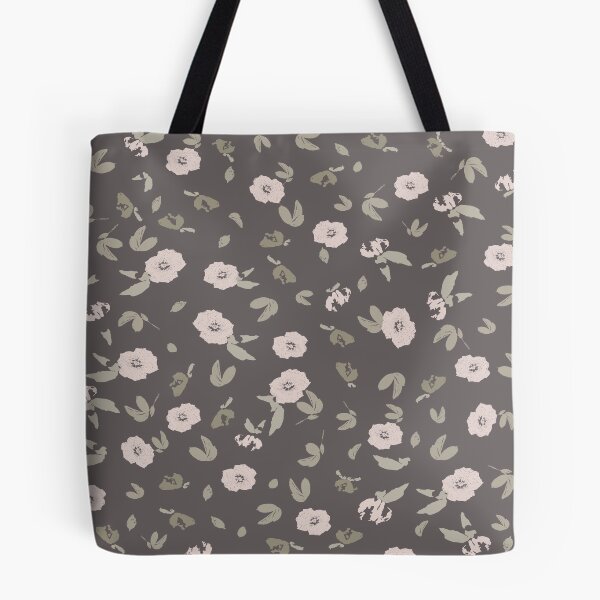 Item preview, Moody Charcoal Floral Throw Pillow | Dark Sage Pink Abstract Flower Cushion designed and sold by TWhimsOfTHeart.