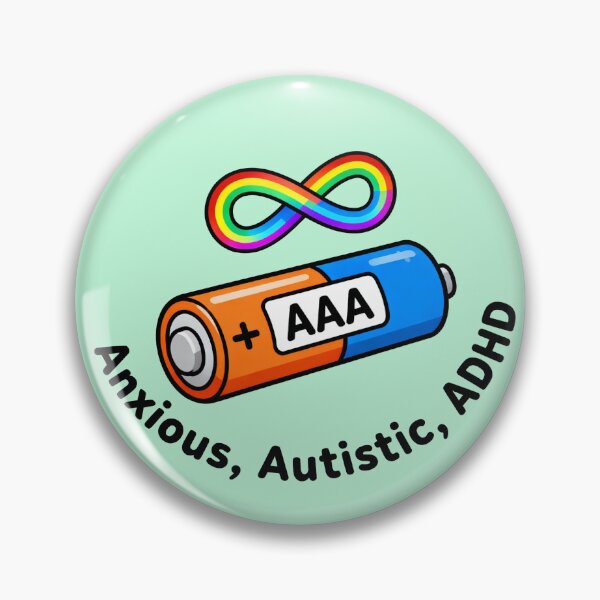 Item preview, AAA Battery - Anxious, Autistic, ADHD designed and sold by Vkinsify.