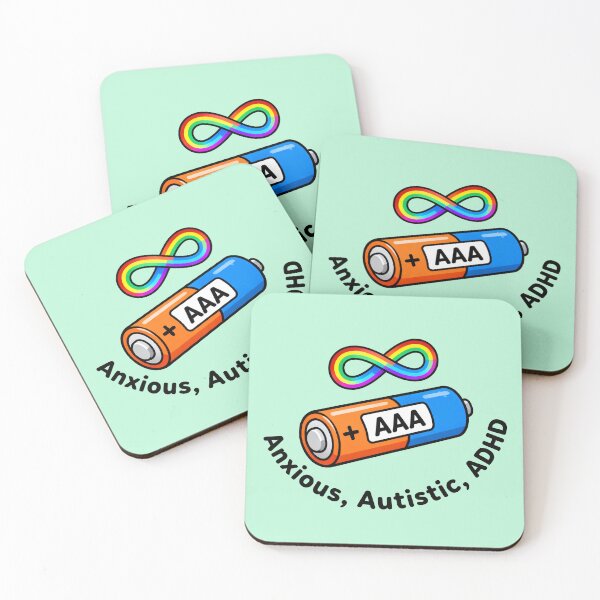 Item preview, AAA Battery - Anxious, Autistic, ADHD designed and sold by Vkinsify.