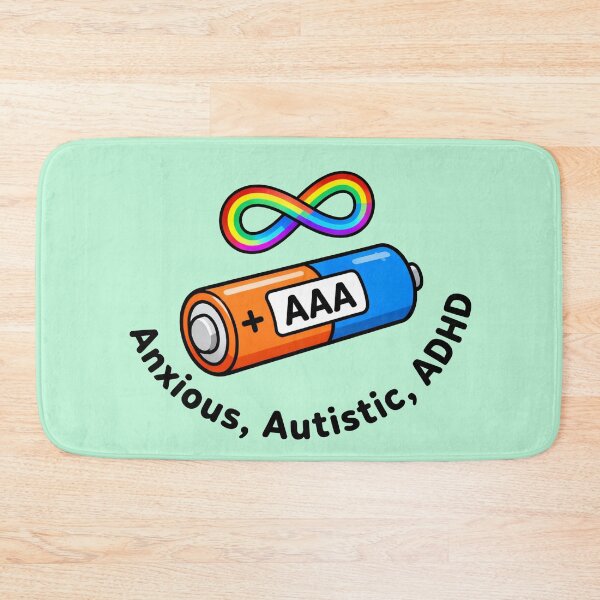 Item preview, AAA Battery - Anxious, Autistic, ADHD designed and sold by Vkinsify.