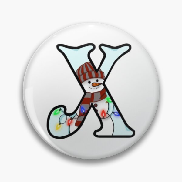 Item preview, Holiday themed letter X designed and sold by Artistkhg.