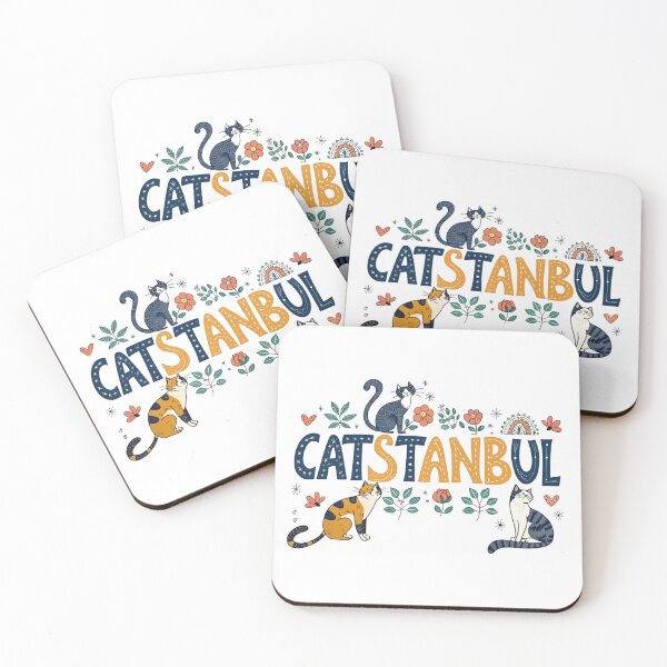 Item preview, CATSTANBUL Cute Hand-Drawn Cat & Floral Illustration   designed and sold by asliberry.