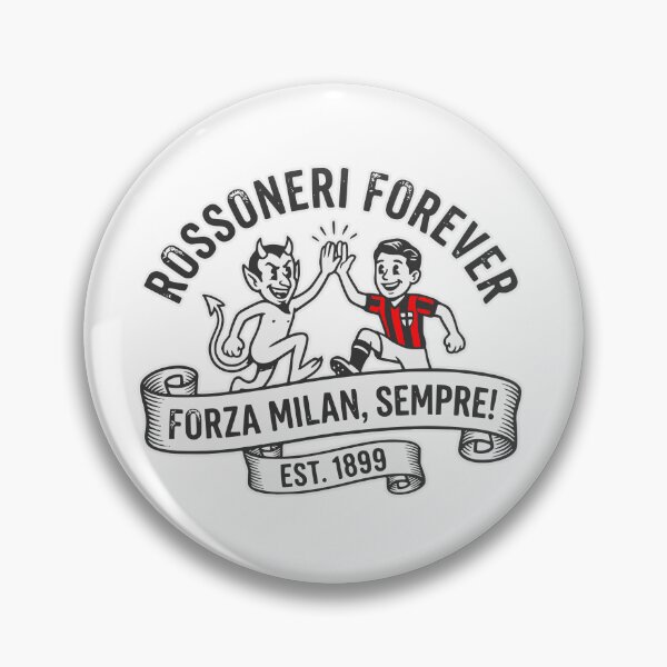 Item preview, AC Milan Rossoneri Forever Forza Milan Vintage Retro designed and sold by Red-since-1892.