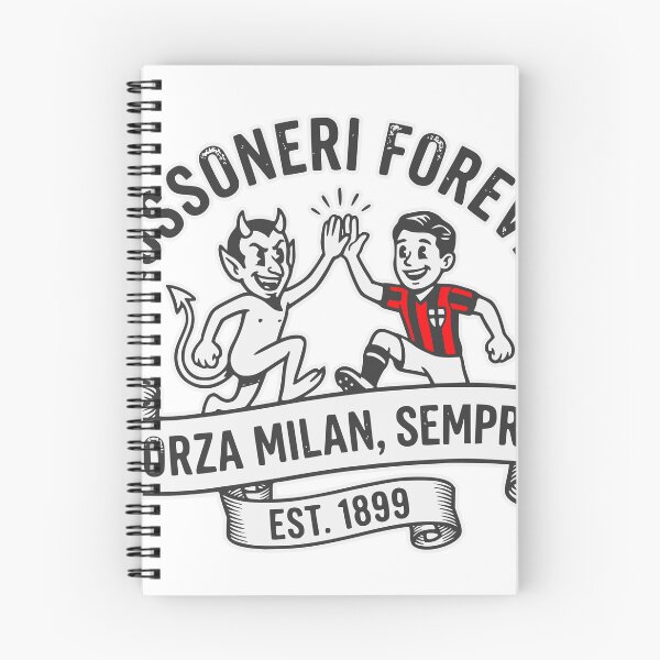 Item preview, AC Milan Rossoneri Forever Forza Milán Vintage Retro designed and sold by Red-since-1892.