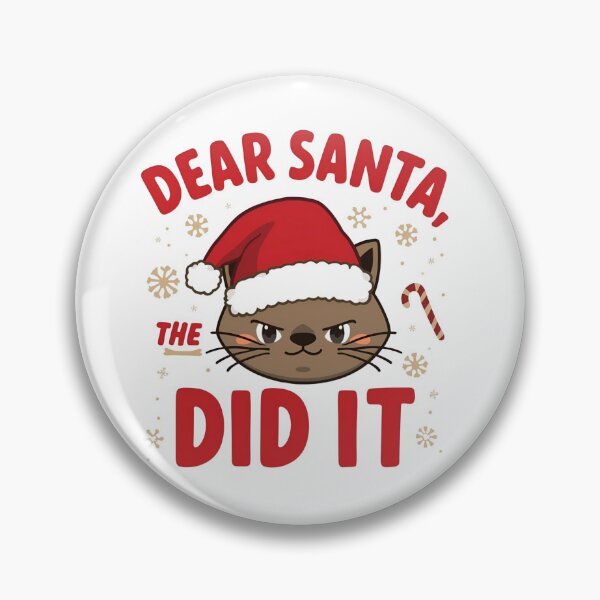 Item preview, Dear Santa, The Cat Did It – Funny Christmas Cat Design designed and sold by EchopawCo.