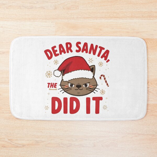 Item preview, Dear Santa, The Cat Did It – Funny Christmas Cat Design designed and sold by EchopawCo.